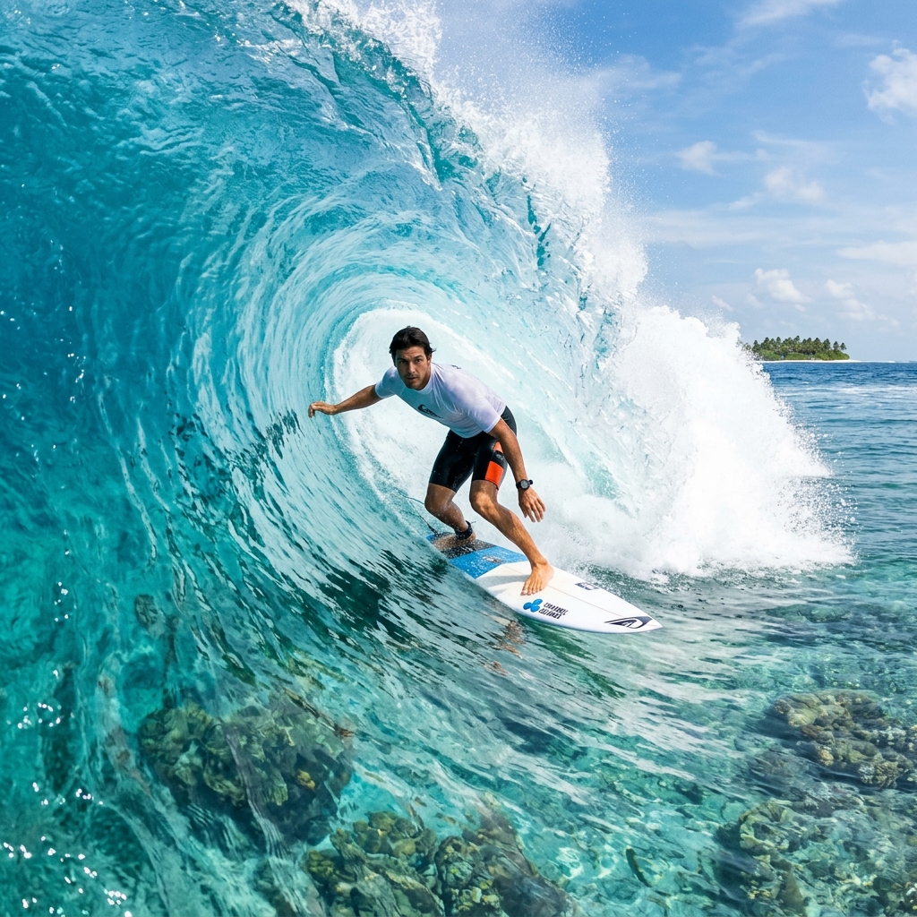 Surf en el Índico